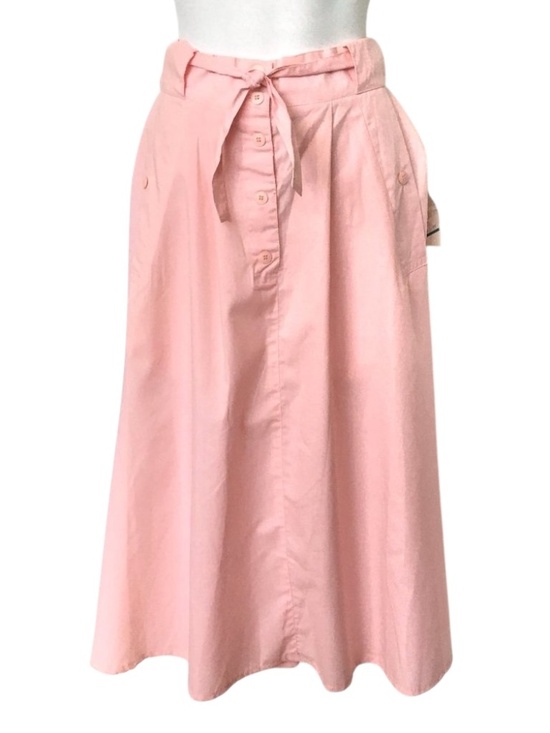 Protege Dresses & Skirts - Vtg Skirt Pink Cotton Size 10 Maxi Lightweight Tie
